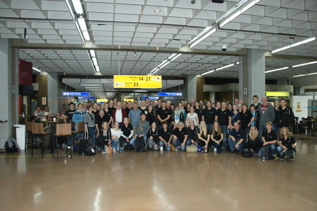 1. Gruppenfoto am Flughafen Sao Paulo