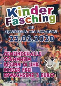 Plakat Kinderfasching